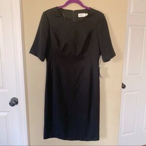 Eliza J NWT Black Crepe Sheath Dress